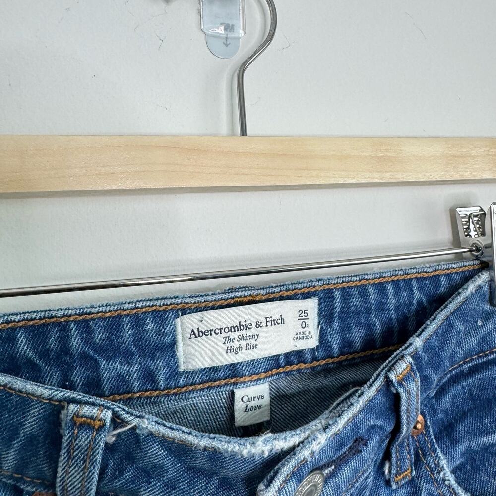 ABERCROMBIE & FITCH | Curve Love The Skinny High Rise Jeans | 0‎ - Picture 4 of 4